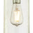 Westinghouse Carmen 1Lt Pendant, Brushed Nickel/Clear Textured Glass
