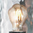 Westinghouse Barnwell 1Lt Wall Light, Text Iron/Barn/Clear Hammered