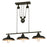Westinghouse Iron Hill 3 Light Pendant, Oil Rubbed Bronze/Metal Shades - 6332500