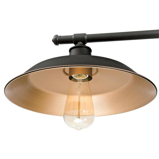 Westinghouse Iron Hill 3 Light Pendant, Oil Rubbed Bronze/Metal Shades