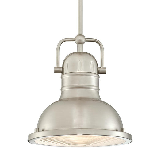 Westinghouse Boswell 1Lt Pendant, Nickel/Frosted Prismatic