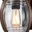 Westinghouse Canyon 1 Light Wall Light, Text Black/Barnwood/Clear