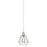 Westinghouse Nathaniel 1 Light Pendant, Brushed Nickel/Cage Shade