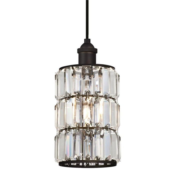 Westinghouse Sophie 1Lt Pendant, Oil Rubbed Bronze/Crystal Prism Glass