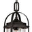 Westinghouse Grandview 1Lt Outdoor Pendant, Bronze/Hl/Clear Seeded