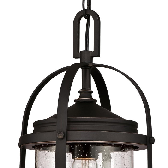 Westinghouse Grandview 1Lt Outdoor Pendant, Bronze/Hl/Clear Seeded