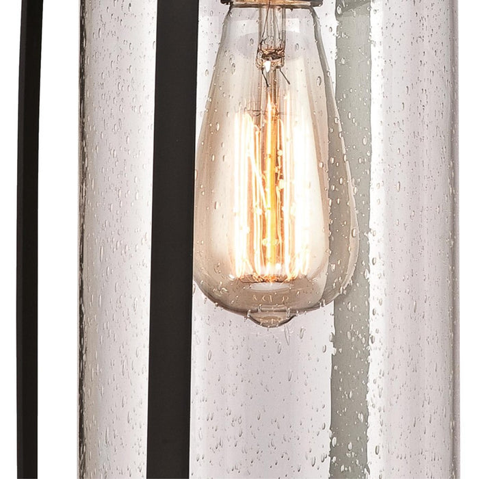 Westinghouse Grandview 1Lt Outdoor Pendant, Bronze/Hl/Clear Seeded