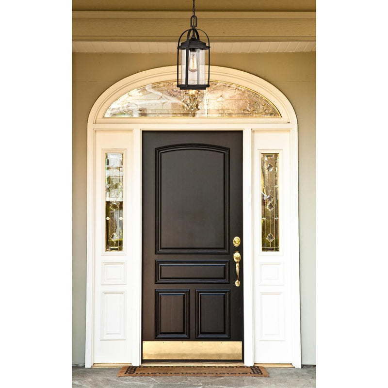 Westinghouse Grandview 1Lt Outdoor Pendant, Bronze/Hl/Clear Seeded