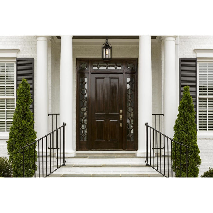 Westinghouse Grandview 1Lt Outdoor Pendant, Bronze/Hl/Clear Seeded