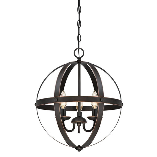 Westinghouse Stella Mira 3 Light Chandelier, Oil Rubbed Bronze - 6341800