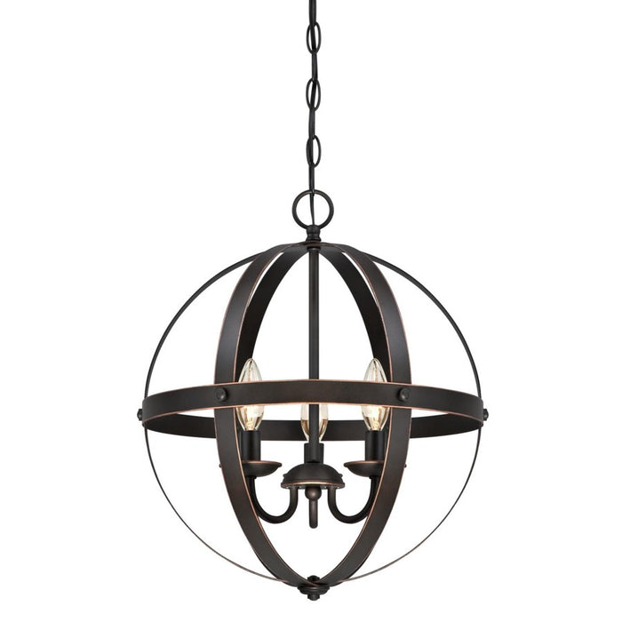 Westinghouse Stella Mira 3 Light Chandelier, Oil Rubbed Bronze - 6341800