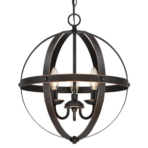Westinghouse Stella Mira 3 Light Chandelier, Oil Rubbed Bronze