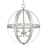 Westinghouse Stella Mira 3 Light Chandelier, Brushed Nickel