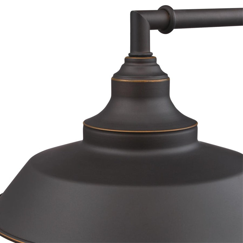 Westinghouse Iron Hill 1 Light 9" Wall Light, Bronze/Metal Shade