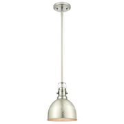 Westinghouse Madras 1 Light Pendant, Brushed Nickel/Metal Shade - 6345500