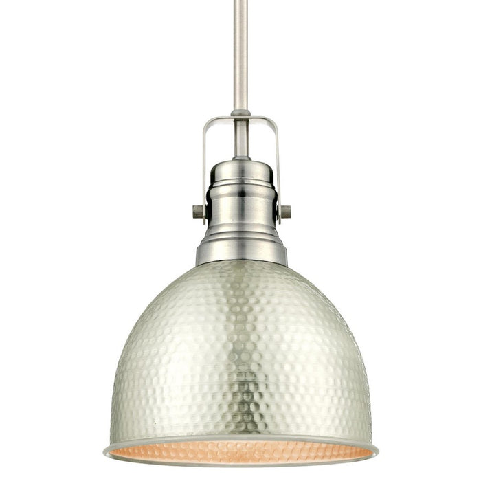 Westinghouse Madras 1 Light Pendant, Brushed Nickel/Metal Shade