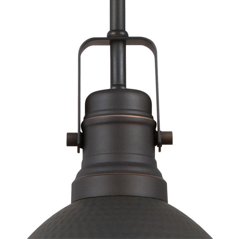 Westinghouse Madras 8in 1-Light Pendant | Vintage Oil Rubbed Bronze and Metal Shade | Kitchen & Dining Room | 8 x 8 x 10 in | Model 6345600