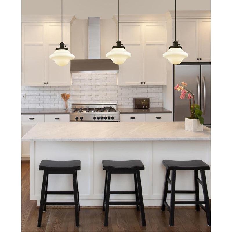 Westinghouse Wanda 1Lt Pendant, Oil Rubbed Bronze/Opal Frosted Glass