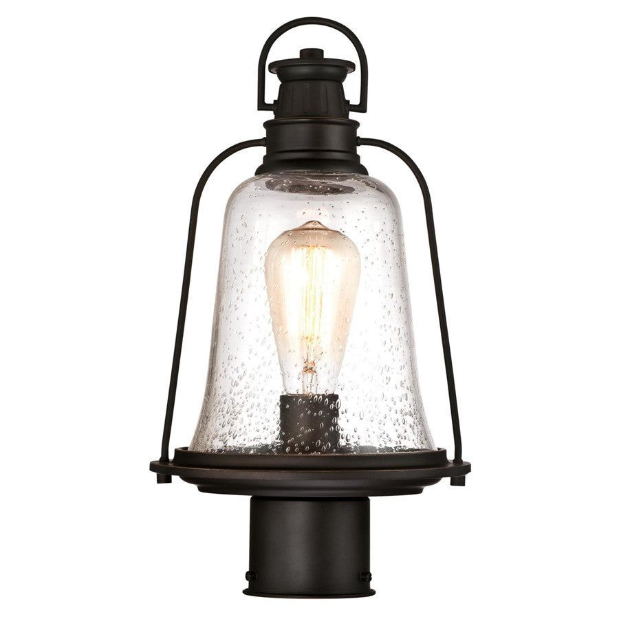 Westinghouse Brynn 1 Light PostLt, Oil Rubbed Bronze/Hl/Clear Seeded - 6347000