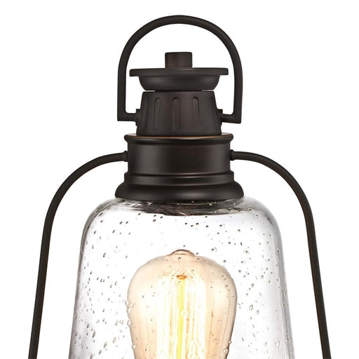 Westinghouse Brynn 1 Light PostLt, Oil Rubbed Bronze/Hl/Clear Seeded