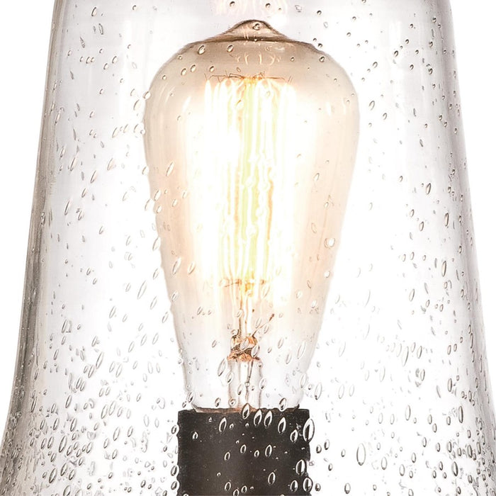 Westinghouse Brynn 1 Light PostLt, Oil Rubbed Bronze/Hl/Clear Seeded