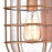 Westinghouse Ferry 1 Light Wall Light, Washed Copper/Clear Seeded