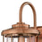 Westinghouse Ferry 1 Light Wall Light, Washed Copper/Clear Seeded