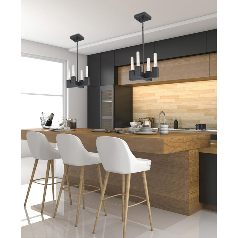 Westinghouse Skybridge 4 Light Pendant, Iron