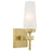 Westinghouse Chaddsford 1 Light Wall Light, Champagne Brass/Frosted - 6353000