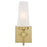 Westinghouse Chaddsford 1 Light Wall Light, Champagne Brass/Frosted