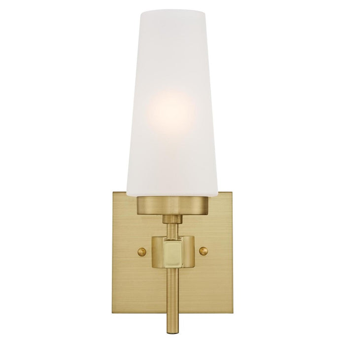 Westinghouse Chaddsford 1 Light Wall Light, Champagne Brass/Frosted