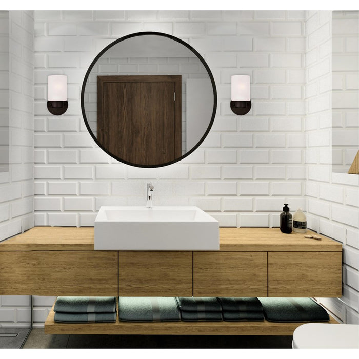 Westinghouse Sylvestre 1 Light Wall Light, Oil Rubbed Bronze/Frosted