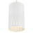 Westinghouse Phelps 1 Light Pendant, Matte White/Metal Shade