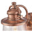 Westinghouse Emma Jane 1Lt Wall Light, Washed Copper/Clear Seeded