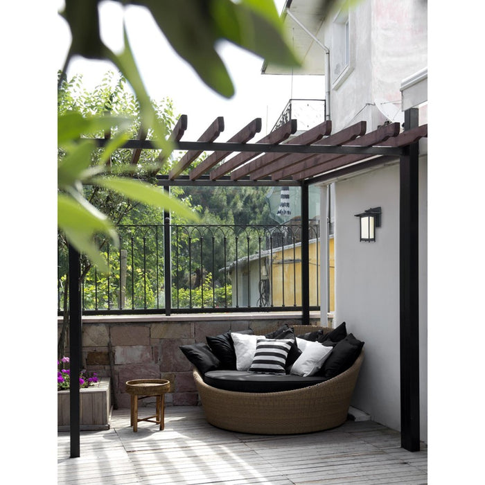 Westinghouse Clarissa Led 1 Light Wall Light, Textured Black/Frosted