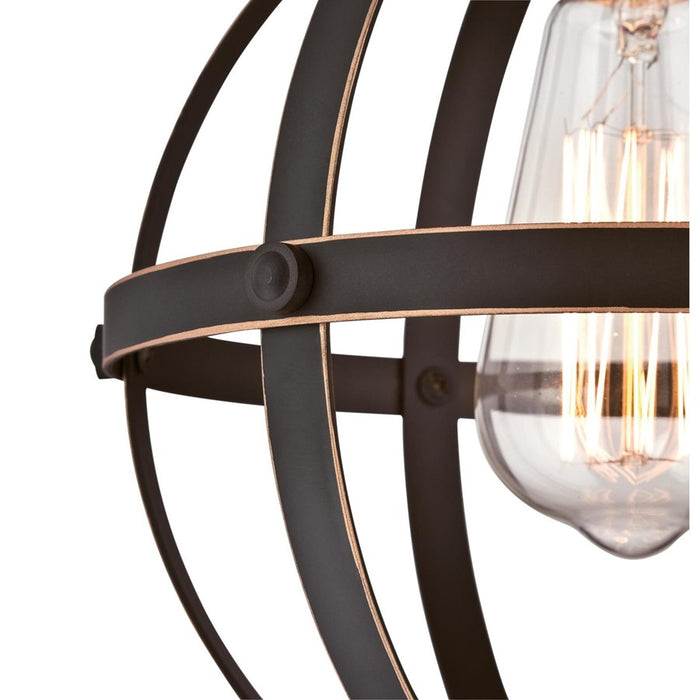 Westinghouse Stella Mira 1 Light Pendant, Oil Rubbed Bronze/Cage Shade