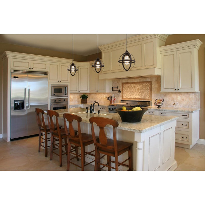 Westinghouse Stella Mira 1 Light Pendant, Oil Rubbed Bronze/Cage Shade