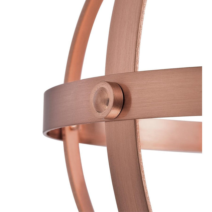 Westinghouse Stella Mira 1 Light Pendant, Washed Copper/Cage Shade