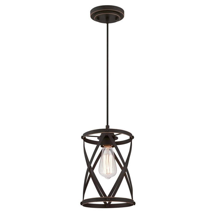 Westinghouse Isadora 1 Light Pendant, Oil Rubbed Bronze/Cage Shade - 6362200