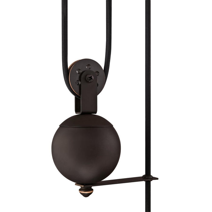 Westinghouse Iron Hill 1 Light Pendant, Oil Rubbed Bronze/Metal Shade