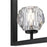 Westinghouse Zoa 1 Light Pendant, Matte Brushed Gunmet/Crystal Glass