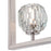 Westinghouse Zoa 1 Light Pendant, Brushed Nickel/Crystal Glass