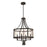 Westinghouse Belle View 4Lt Chandelier, Oil Rubbed Bronze/Clear Seeded - 6368400