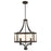 Westinghouse Belle View 4Lt Chandelier, Oil Rubbed Bronze/Clear Seeded