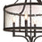 Westinghouse Belle View 4Lt Chandelier, Oil Rubbed Bronze/Clear Seeded