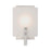 Westinghouse Enzo James 1 Light Wall Light, Brushed Nickel/Frosted