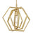 Westinghouse Holly 1 Light 16" Pendant, Champagne Brass