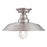 Westinghouse Iron Hill 1 Light SemiFlush, Brushed Nickel/Metal Shade
