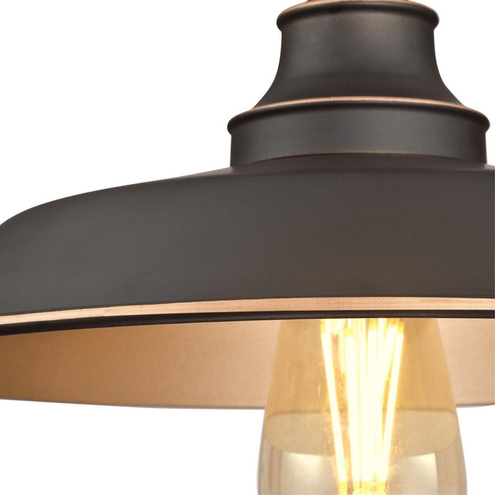 Westinghouse Iron Hill 1 Light SemiFlush, Bronze/Metal Shade