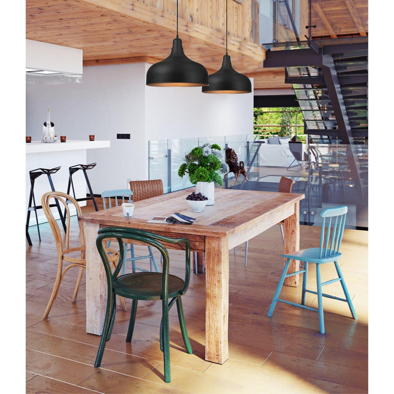 Westinghouse Morton 1 Light Pendant, Textured Iron/Metal Shade